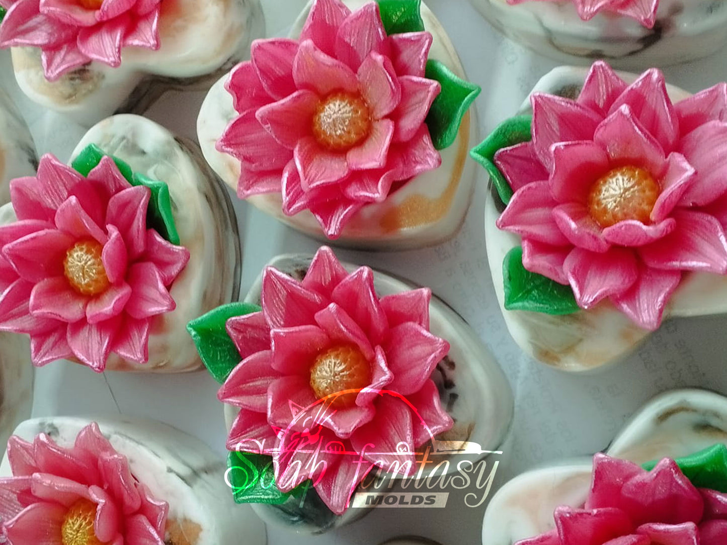 Dahlia "La Cierva" silicone mold for soap making