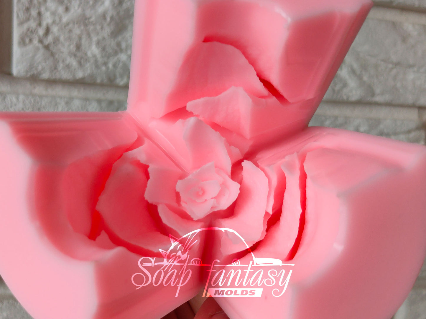 Rose "Lux" silicone mold for soap making