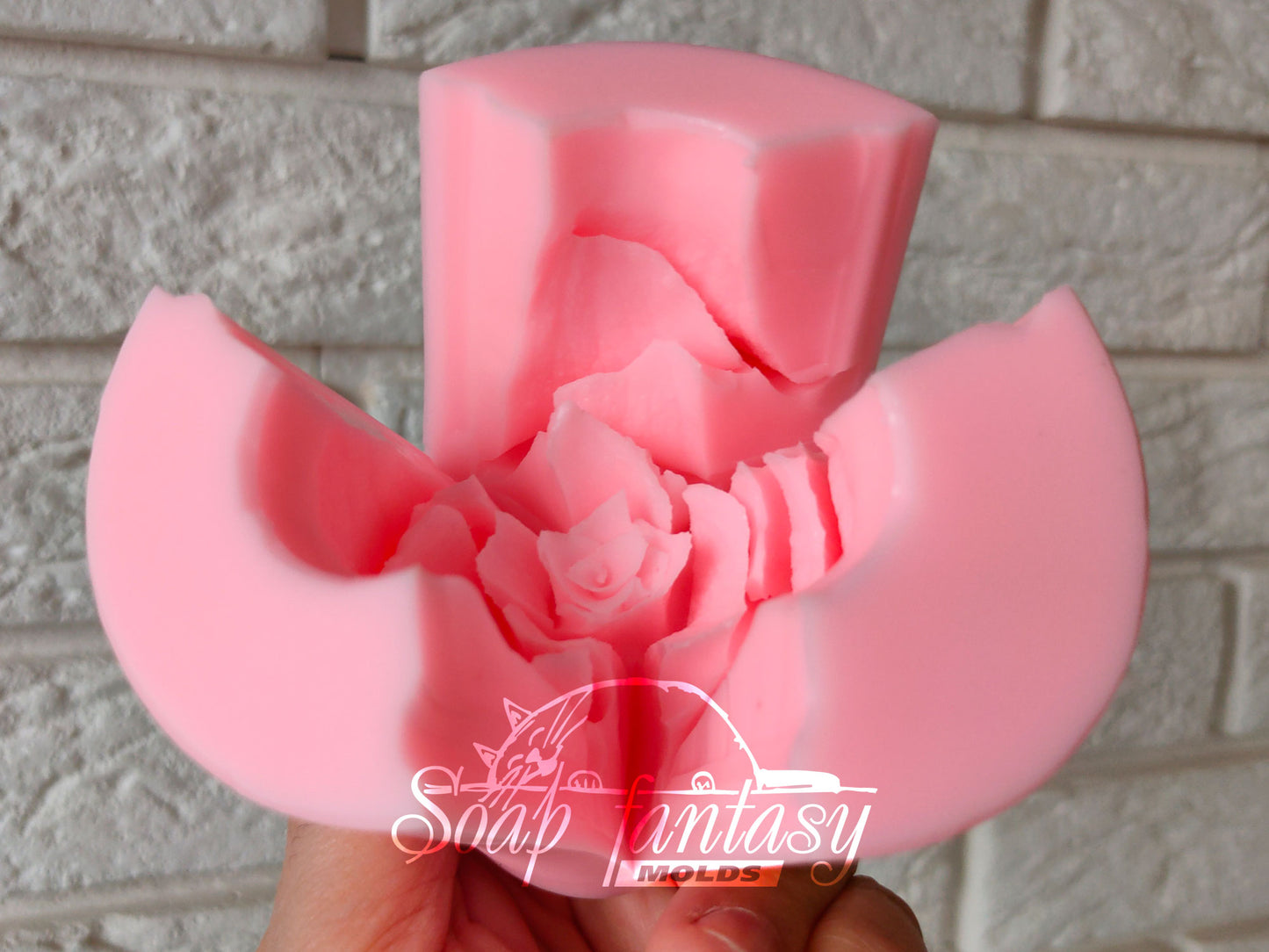 Rose "Lux" silicone mold for soap making