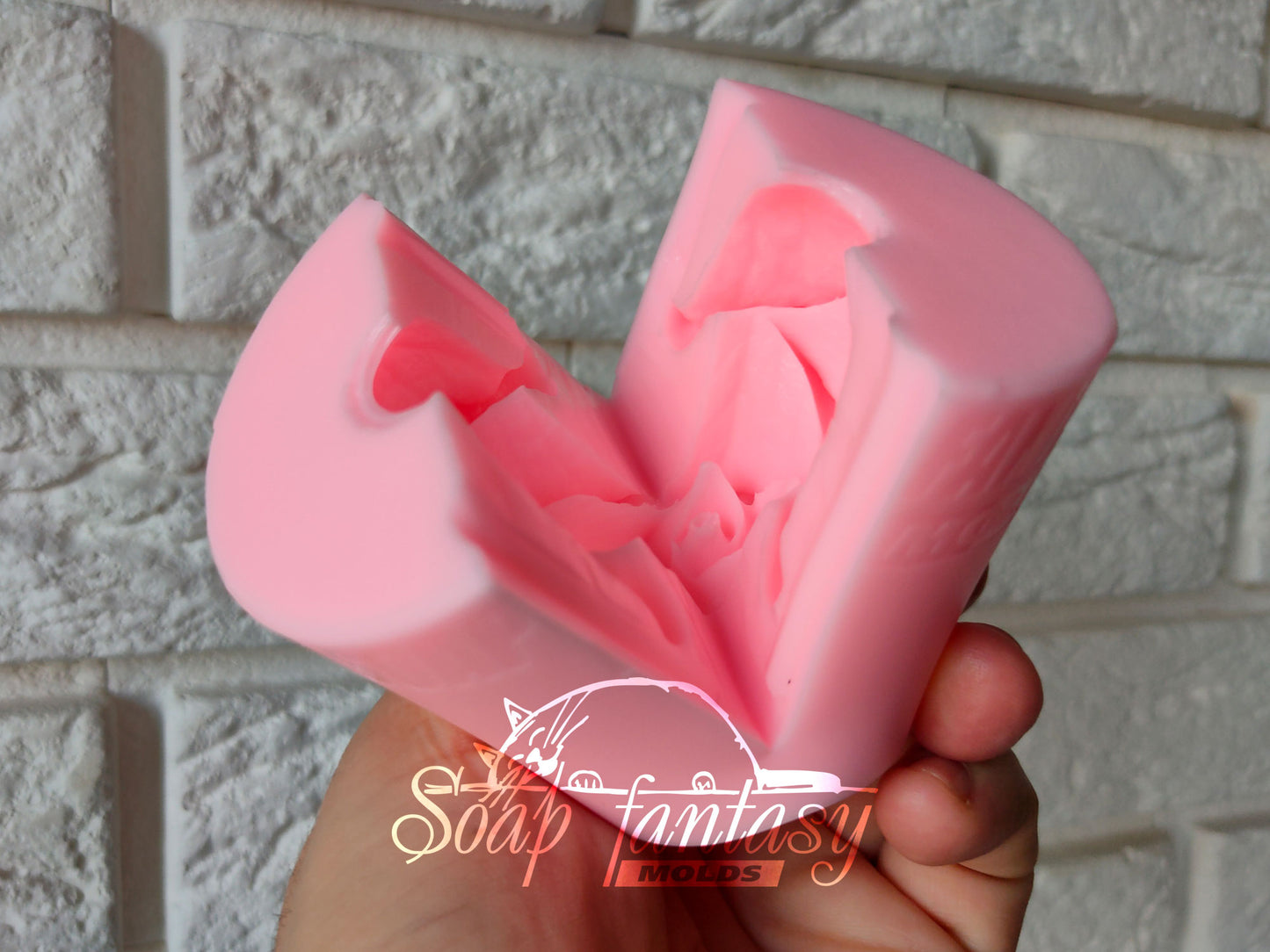 Medium roses "Lady in red" #2 silicone mold for soap making