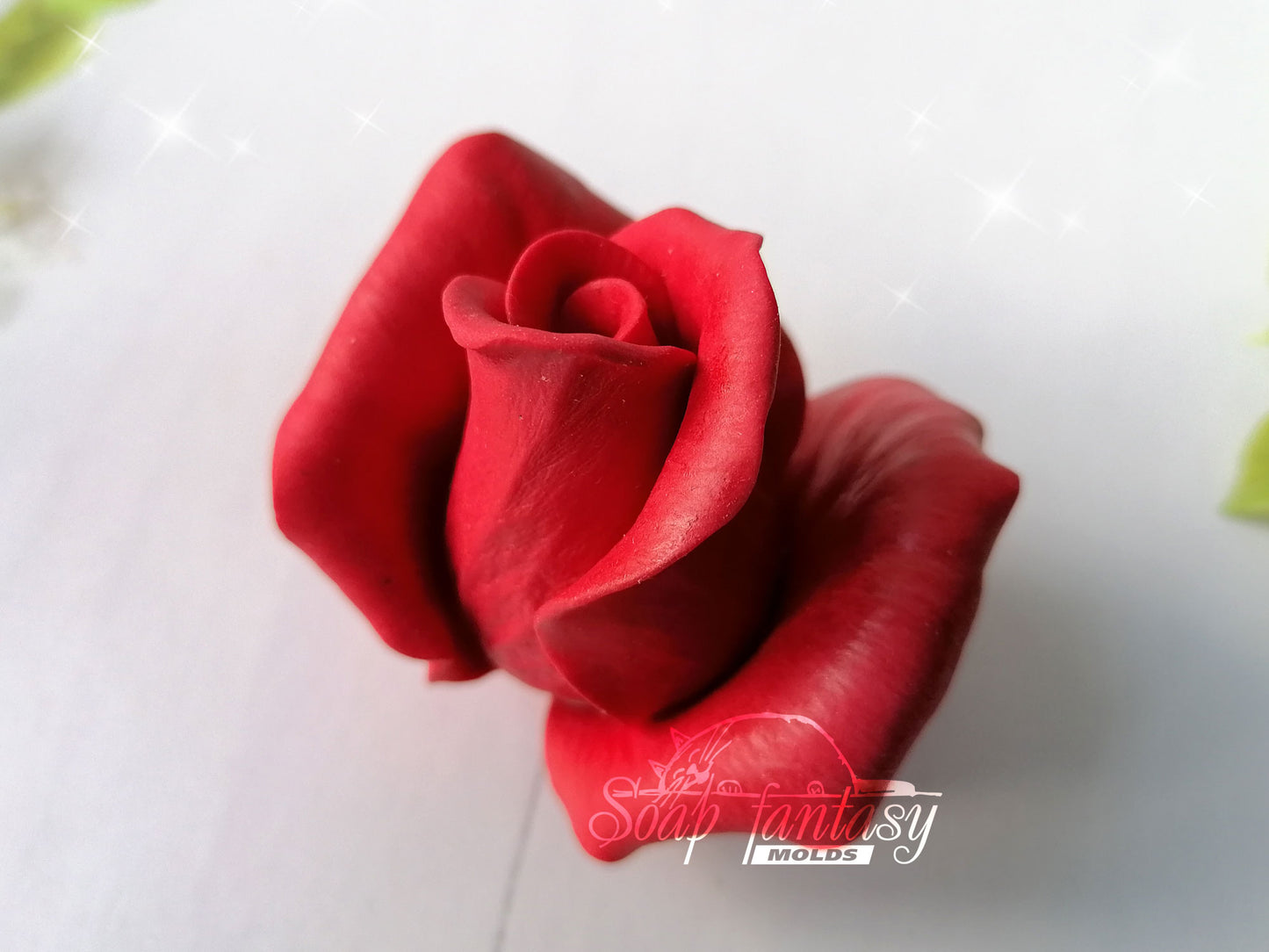 Medium roses "Lady in red" #2 silicone mold for soap making
