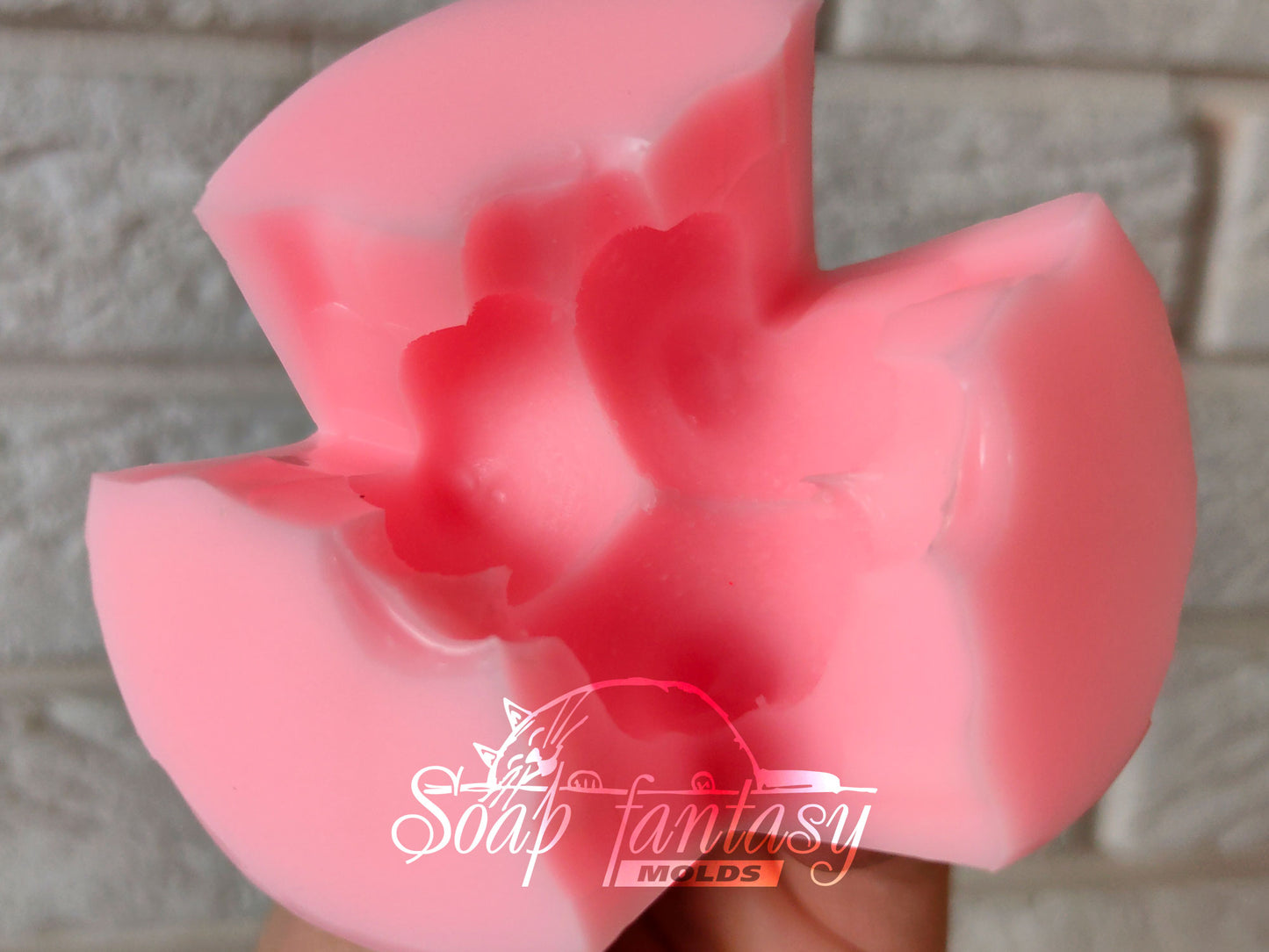 Lemon triplet (bouquet inserts) silicone mold for soap making