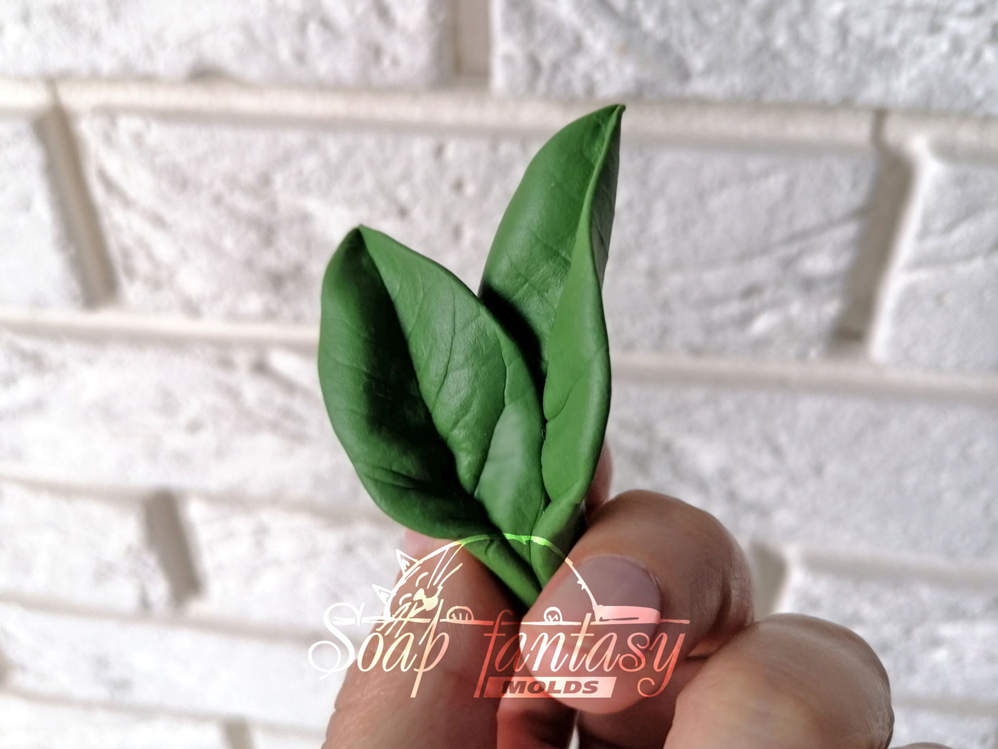 Lilac leaf silicone mold for soap making