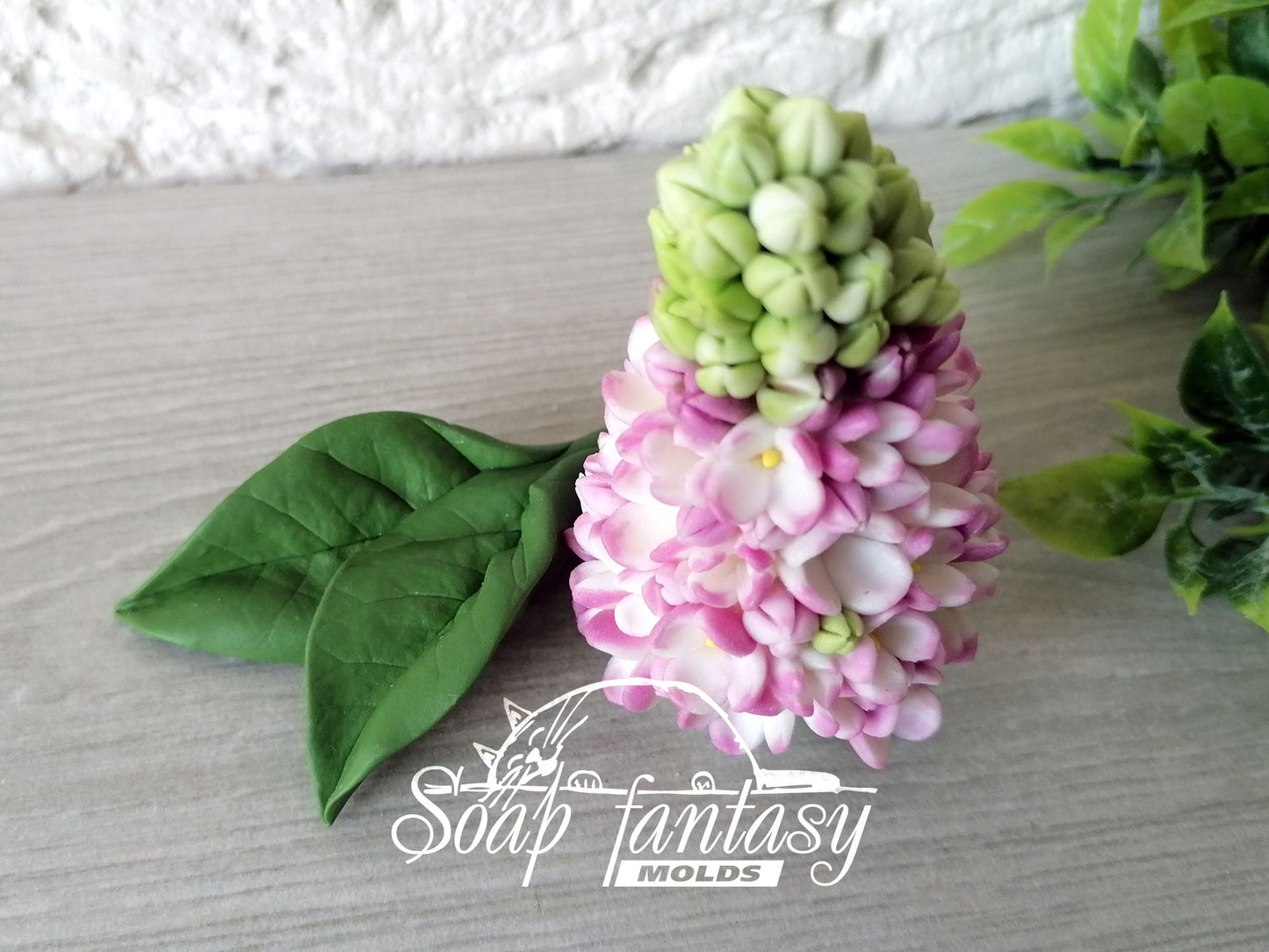 Lilac leaf silicone mold for soap making