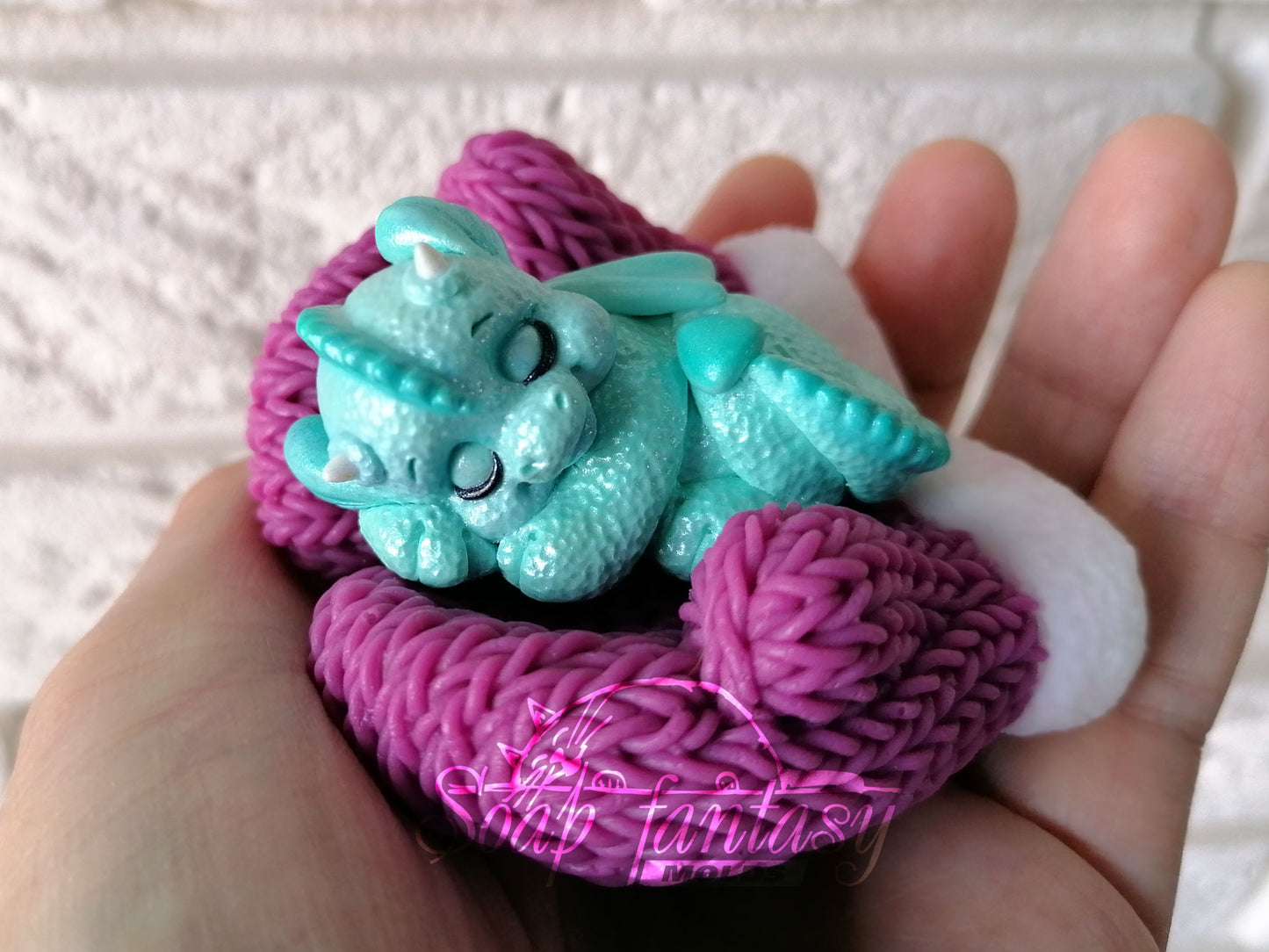Little Azur dragons silicone mold for soap making