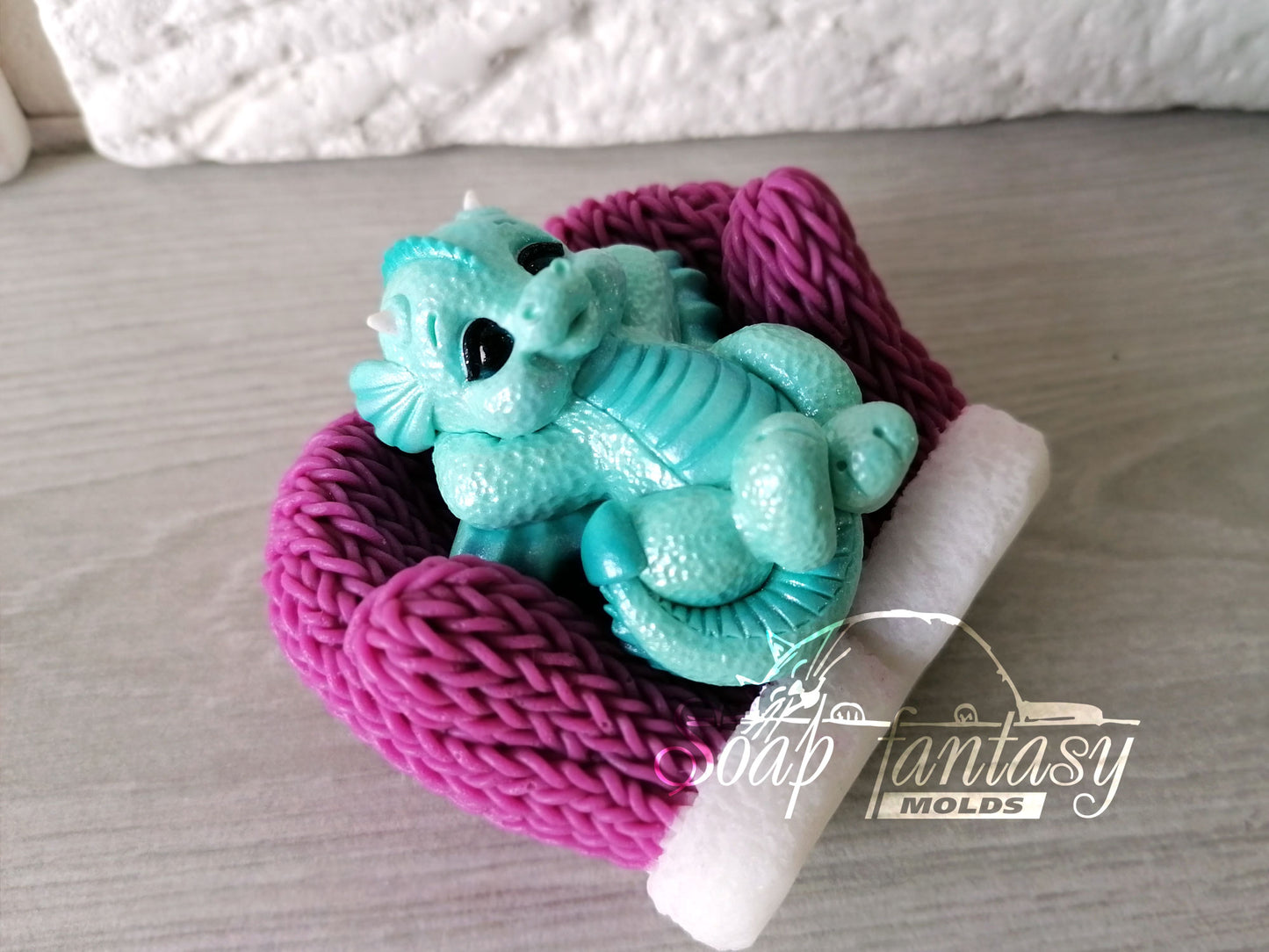 Little Azur dragons silicone mold for soap making