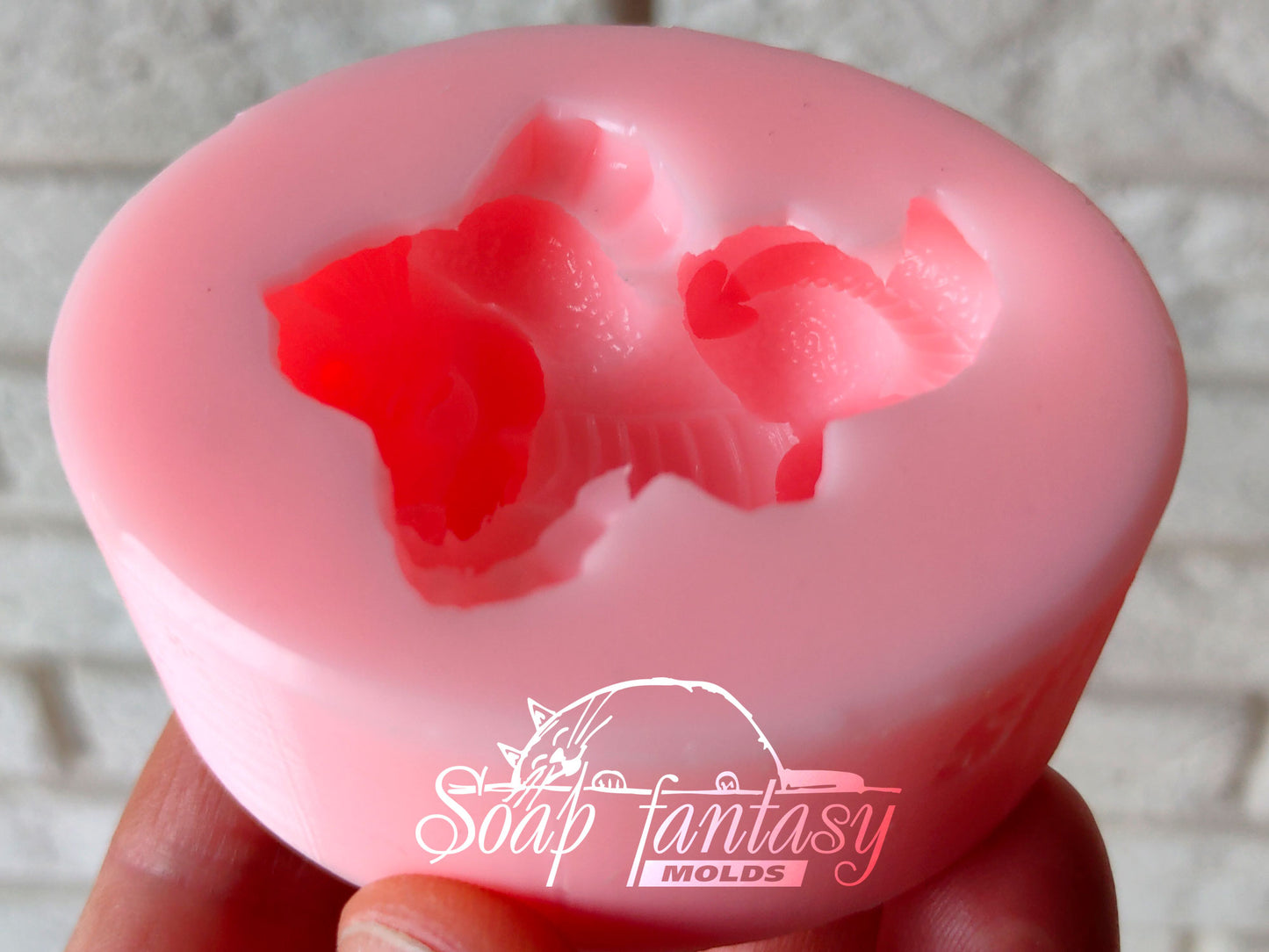 Little Azur dragons silicone mold for soap making