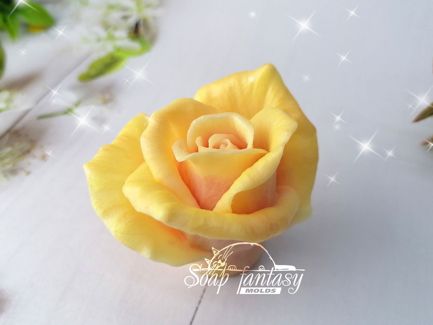 Rose "Lux" silicone mold for soap making