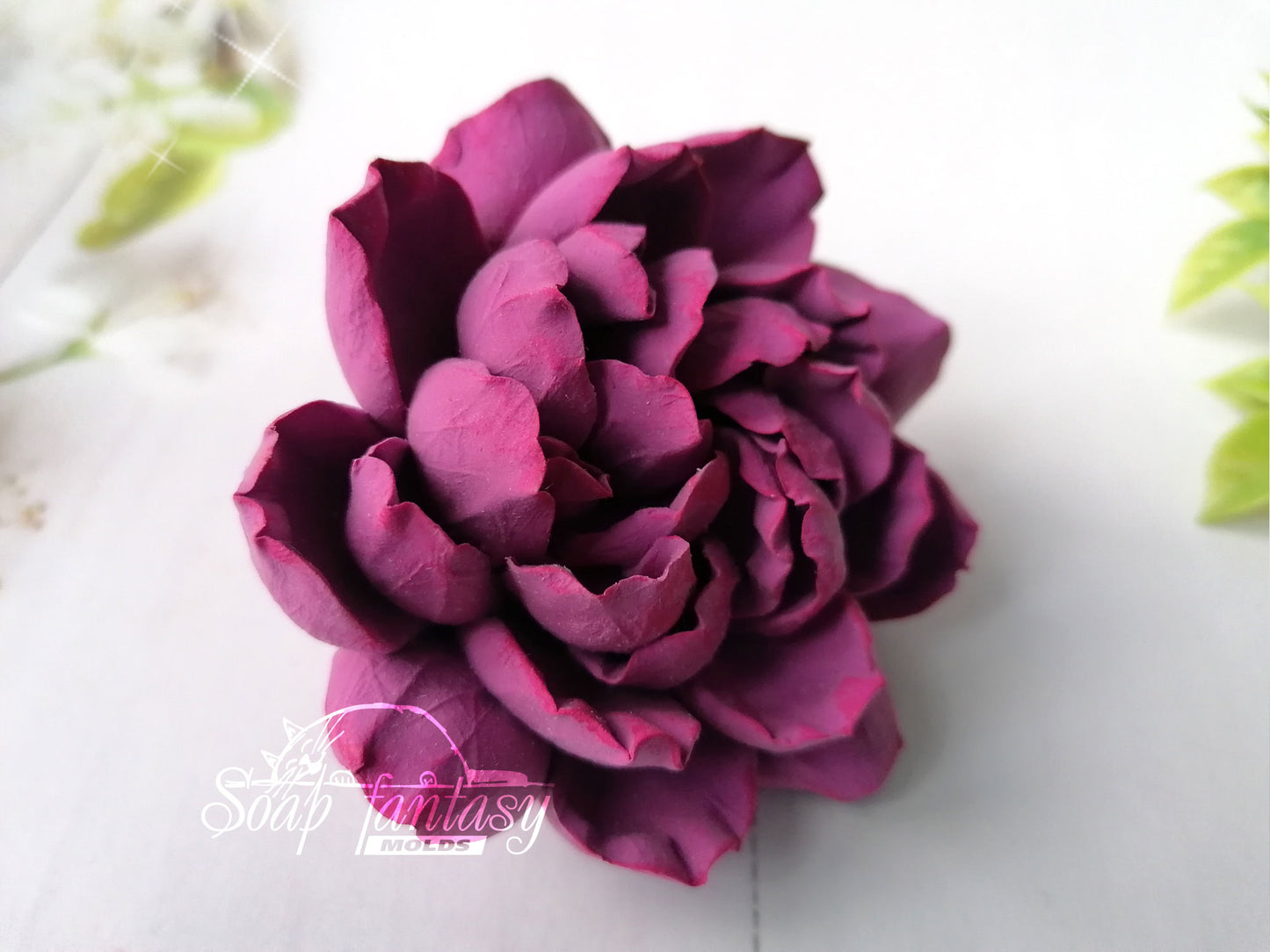 Luxurious peony Big flower silicone mold for soap making