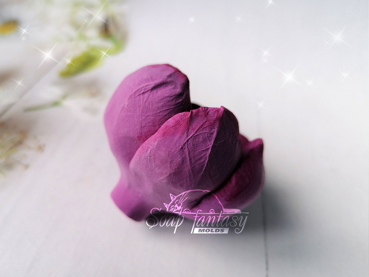 Luxurious peony small flower silicone mold for soap making