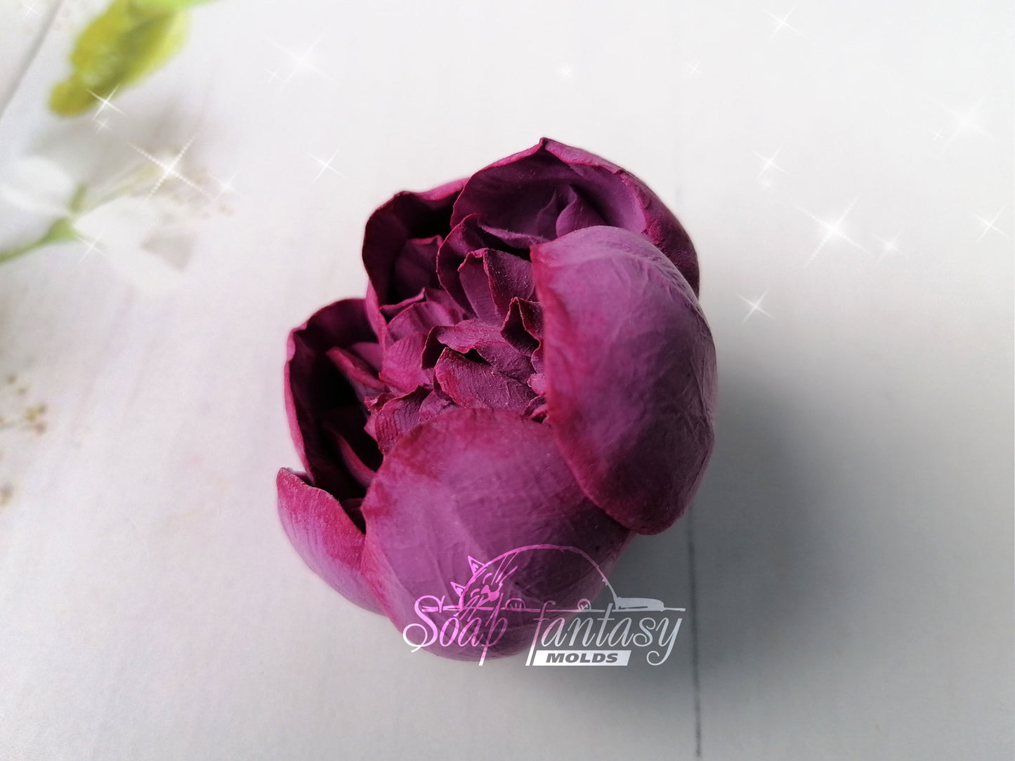 Luxurious peony small flower silicone mold for soap making