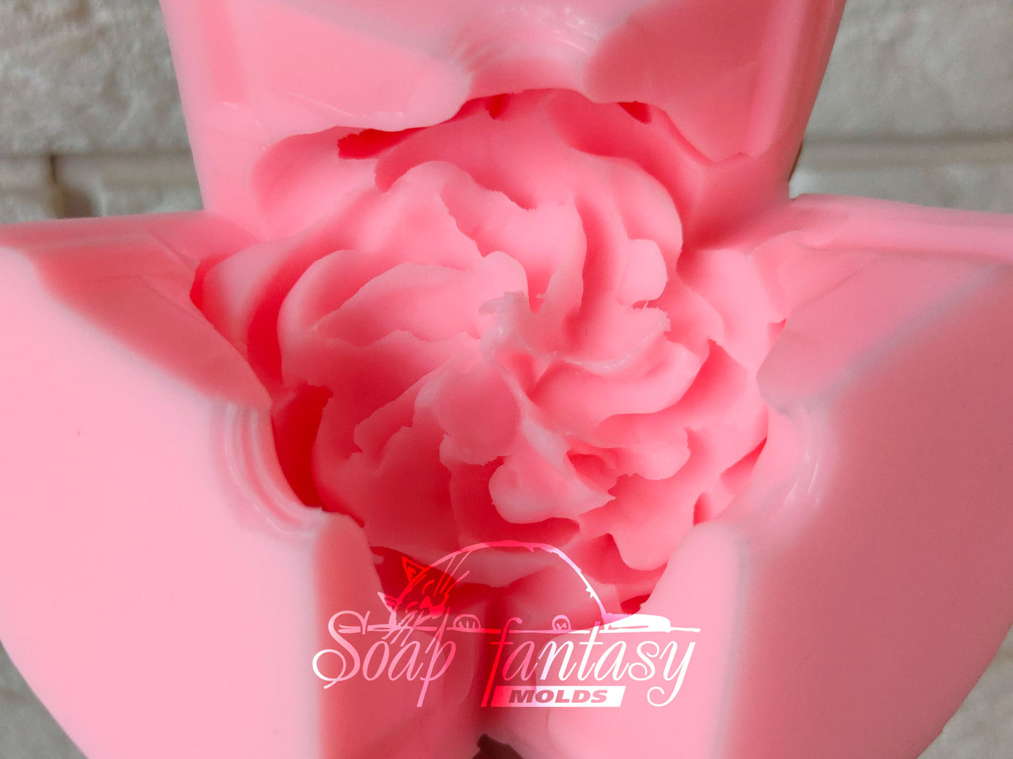 Luxurious peony small flower silicone mold for soap making