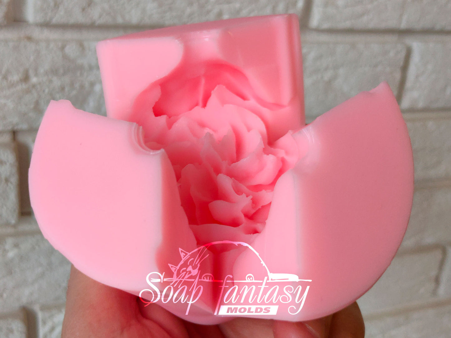 Luxurious peony small flower silicone mold for soap making