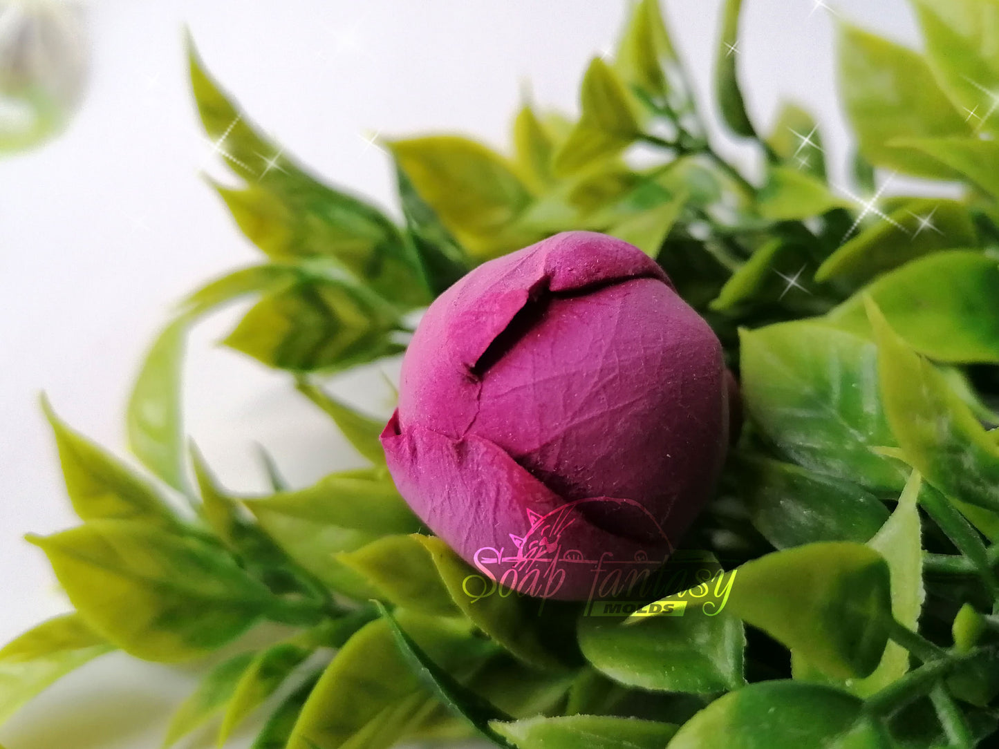 Luxurious peony buds flower silicone mold for soap making