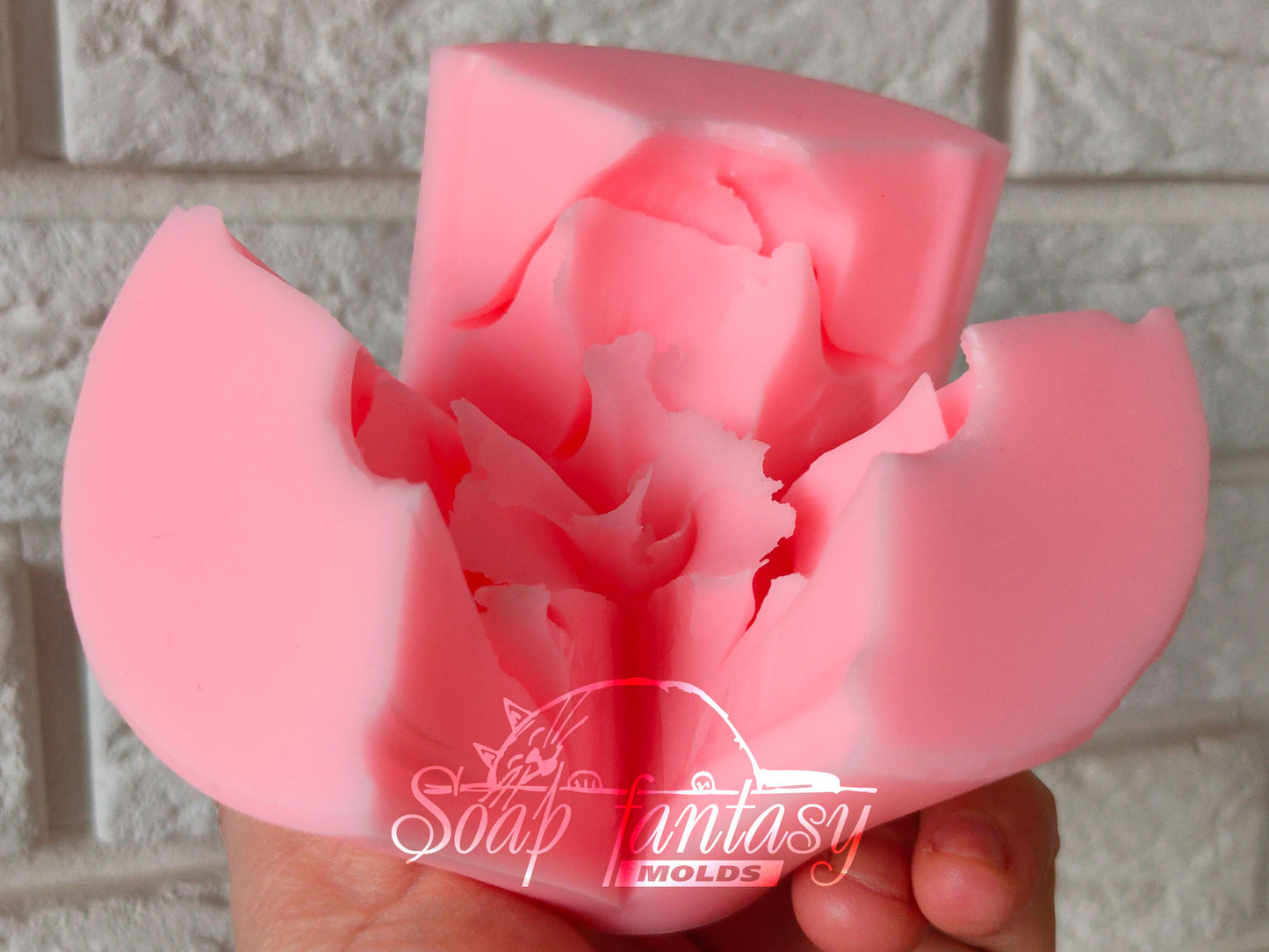 Rose "Malibu" silicone mold for soap making
