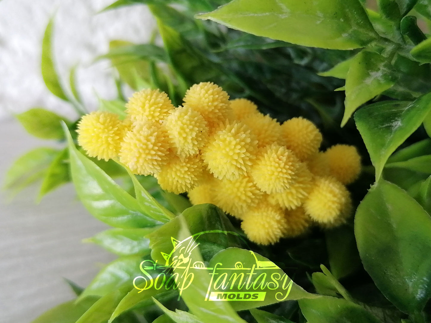 Mimosa (bouquet inserts) silicone mold for soap making