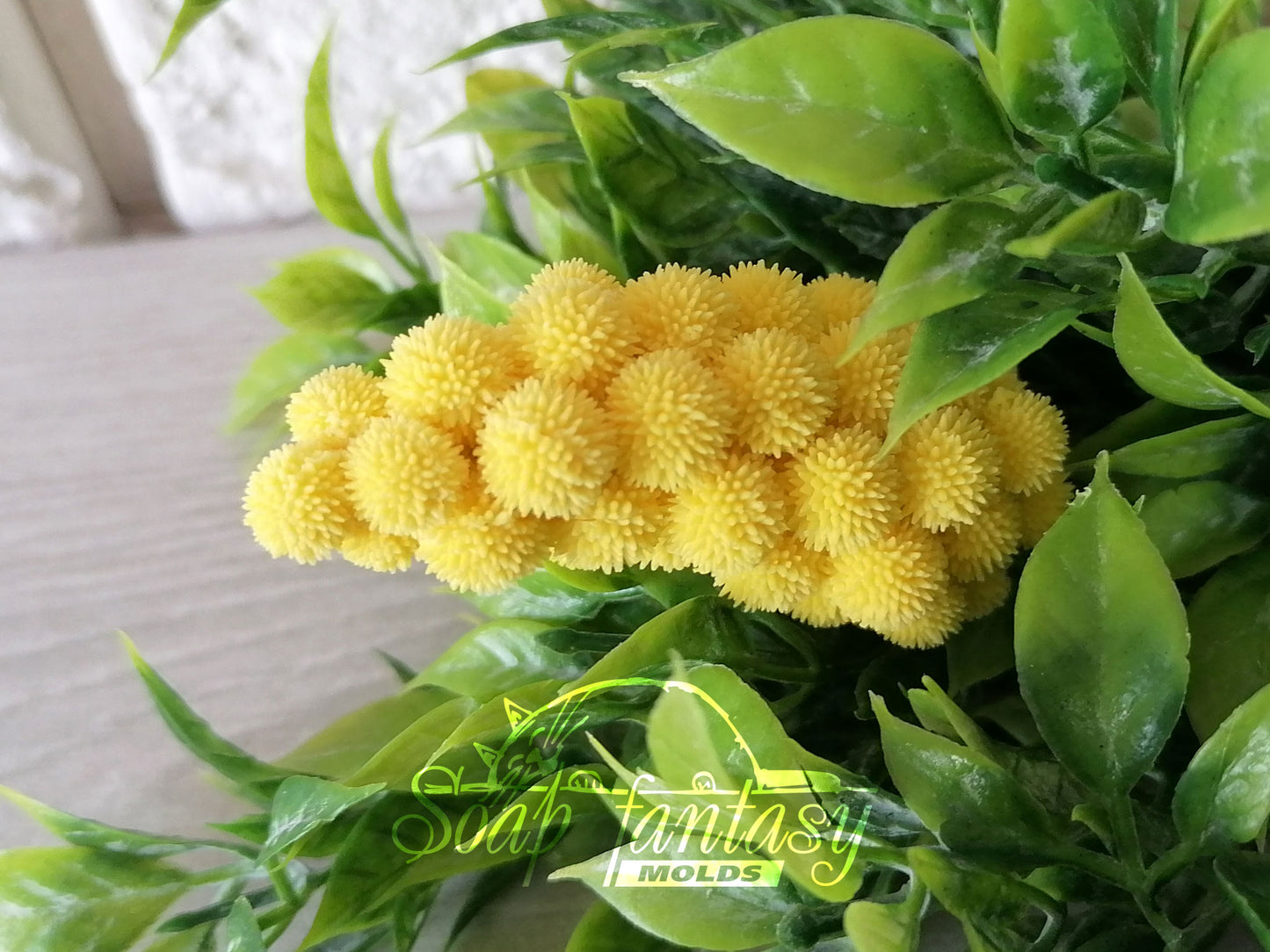 Mimosa (bouquet inserts) silicone mold for soap making
