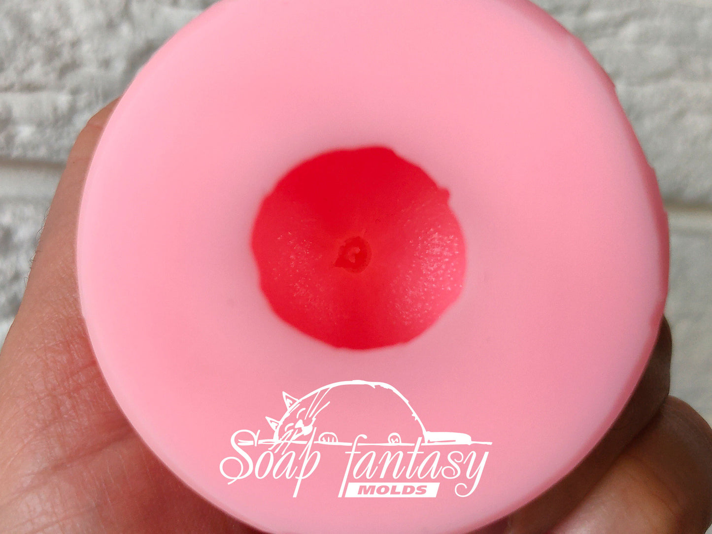 Mini tangerine silicone mold for soap making