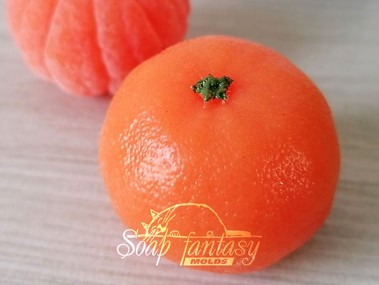 Mini tangerine Silicone Soap Mold - for soap making, Craft & Hobby