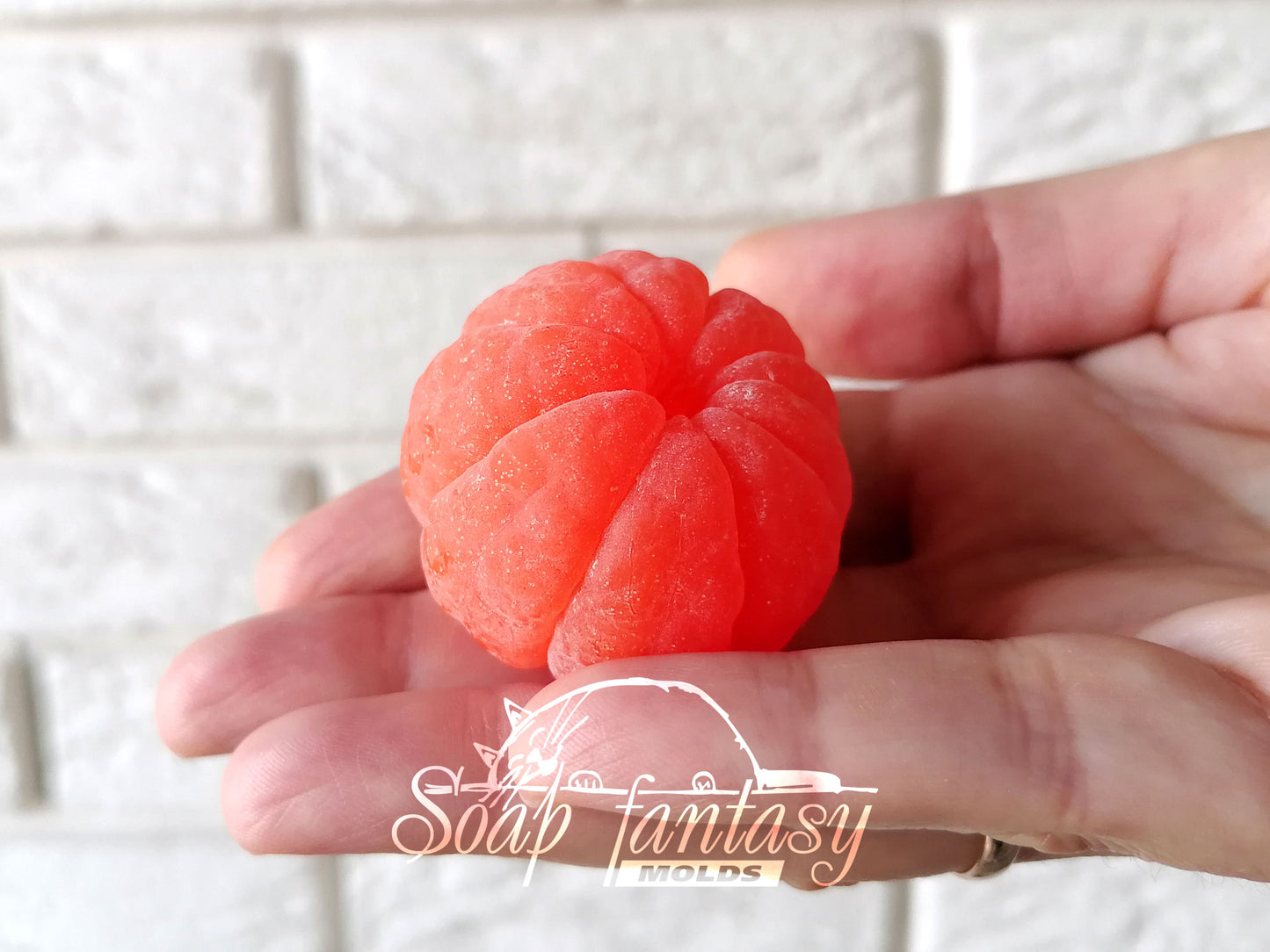 Mini tangerine (peeled) silicone mold for soap making