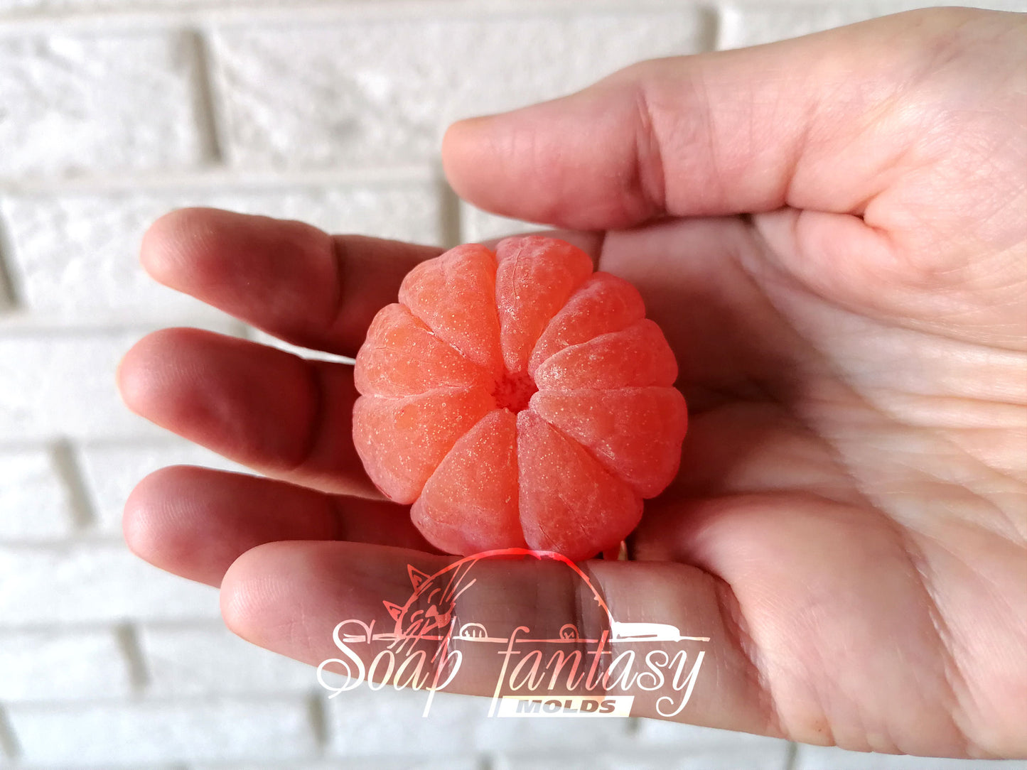 Mini tangerine (peeled) silicone mold for soap making