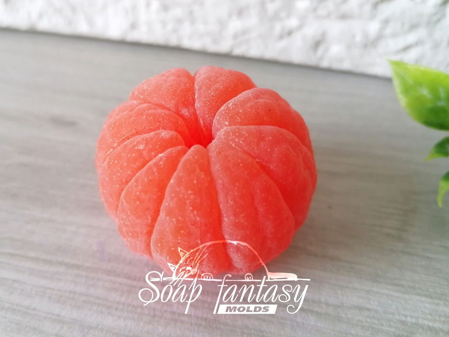 Mini tangerine (peeled) silicone mold for soap making