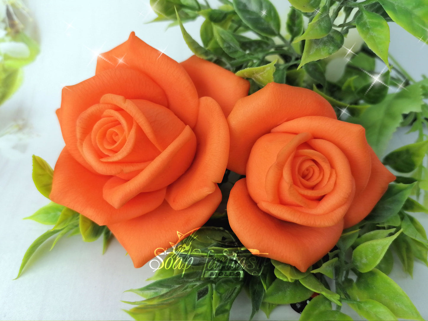 Rose "Orange juice" silicone mold for soap making