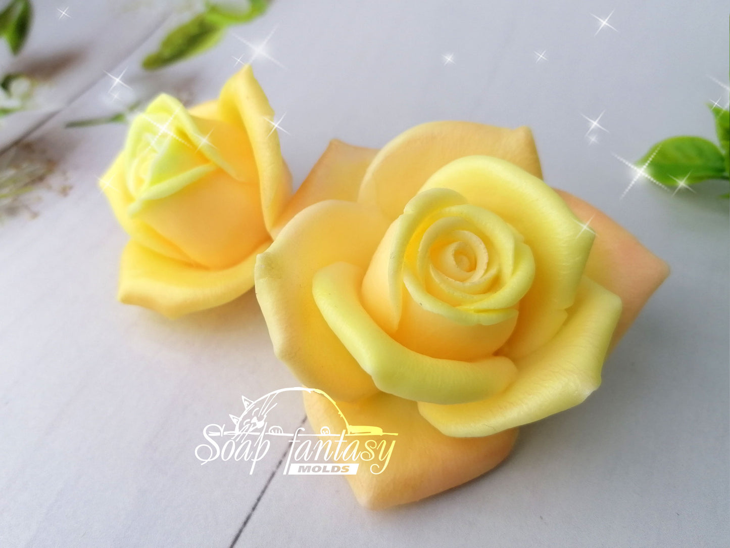 Rose "Orange juice" silicone mold for soap making