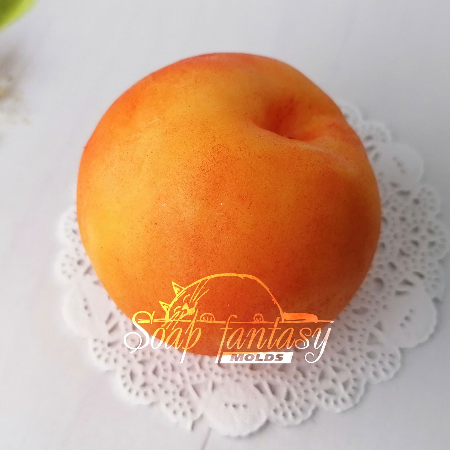 Peach silicone mold for soap making