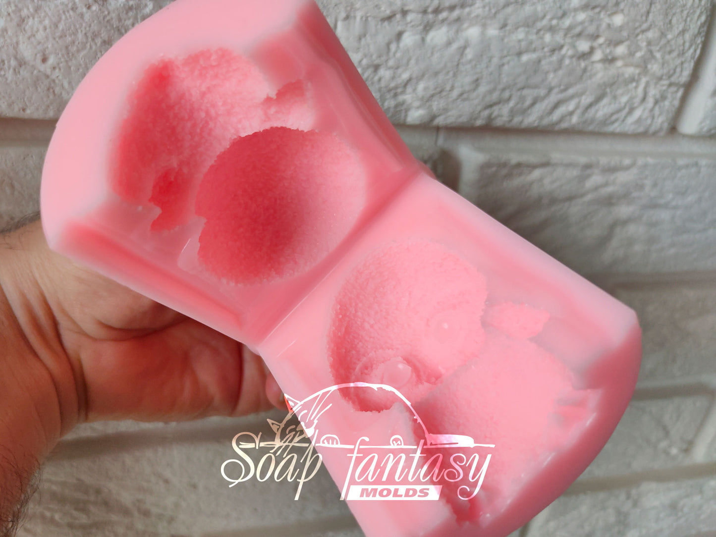 Baby penguin silicone mold for soap making