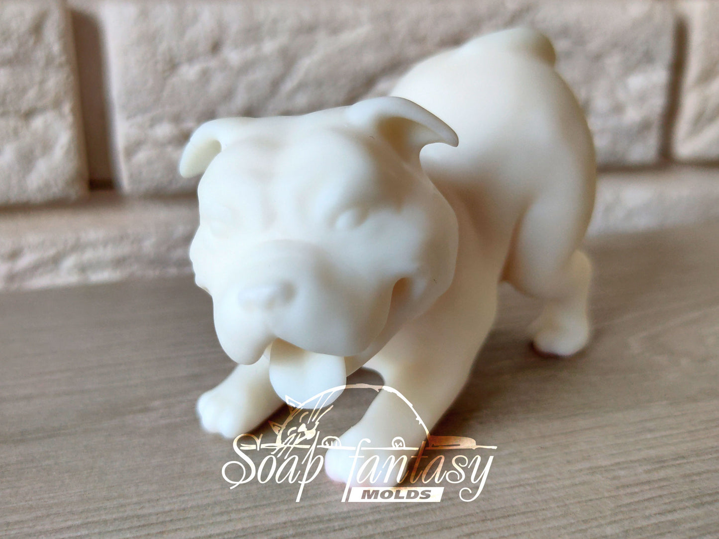 Pitbull is playing Silicone Soap Mold - for soap making, Craft & Hobby