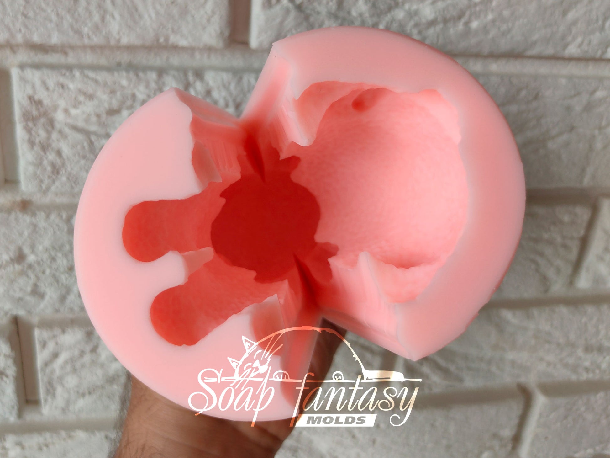 Big poodle silicone mold (mould) for soap making and candle making