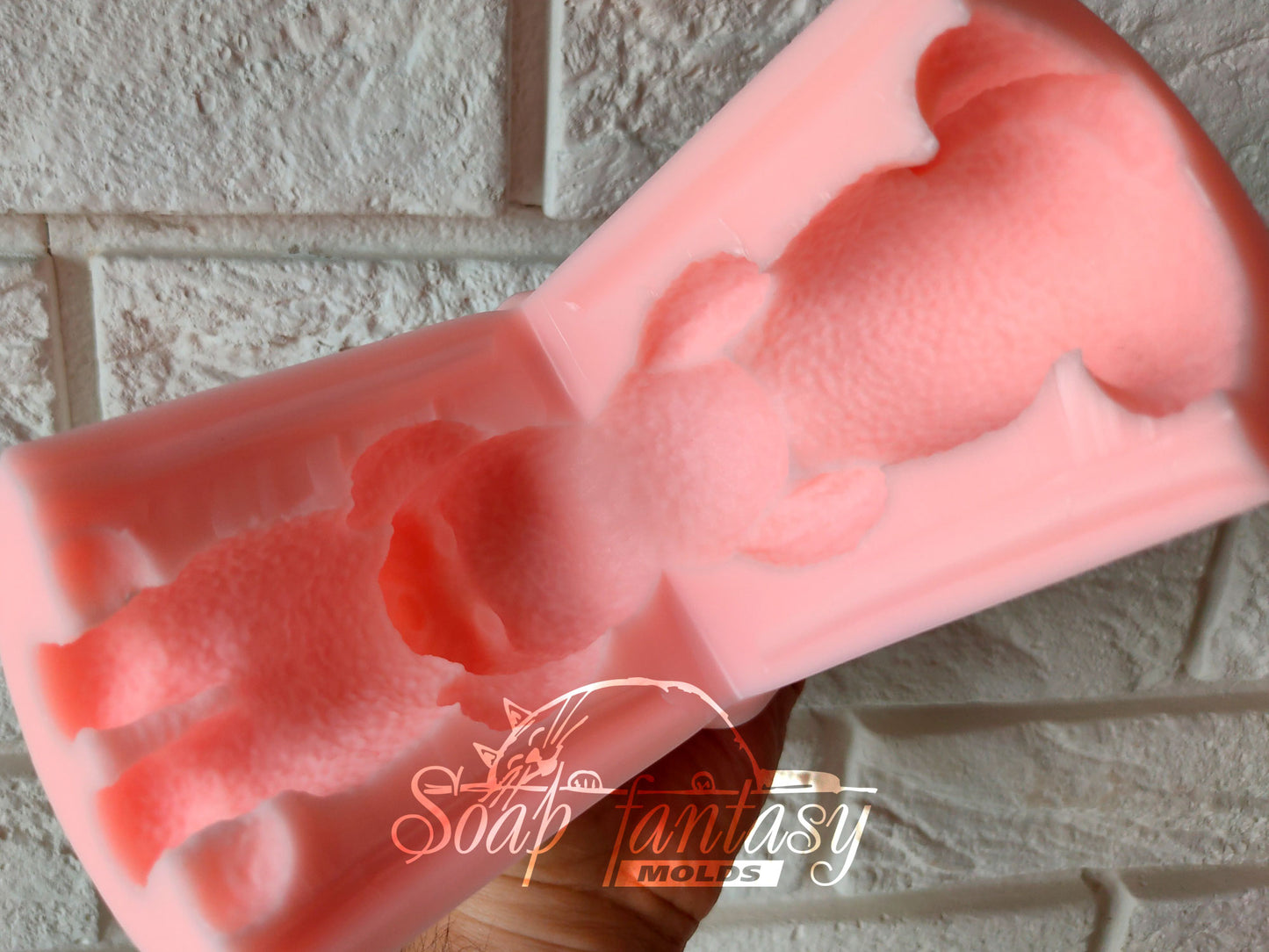 Big poodle silicone mold (mould) for soap making and candle making