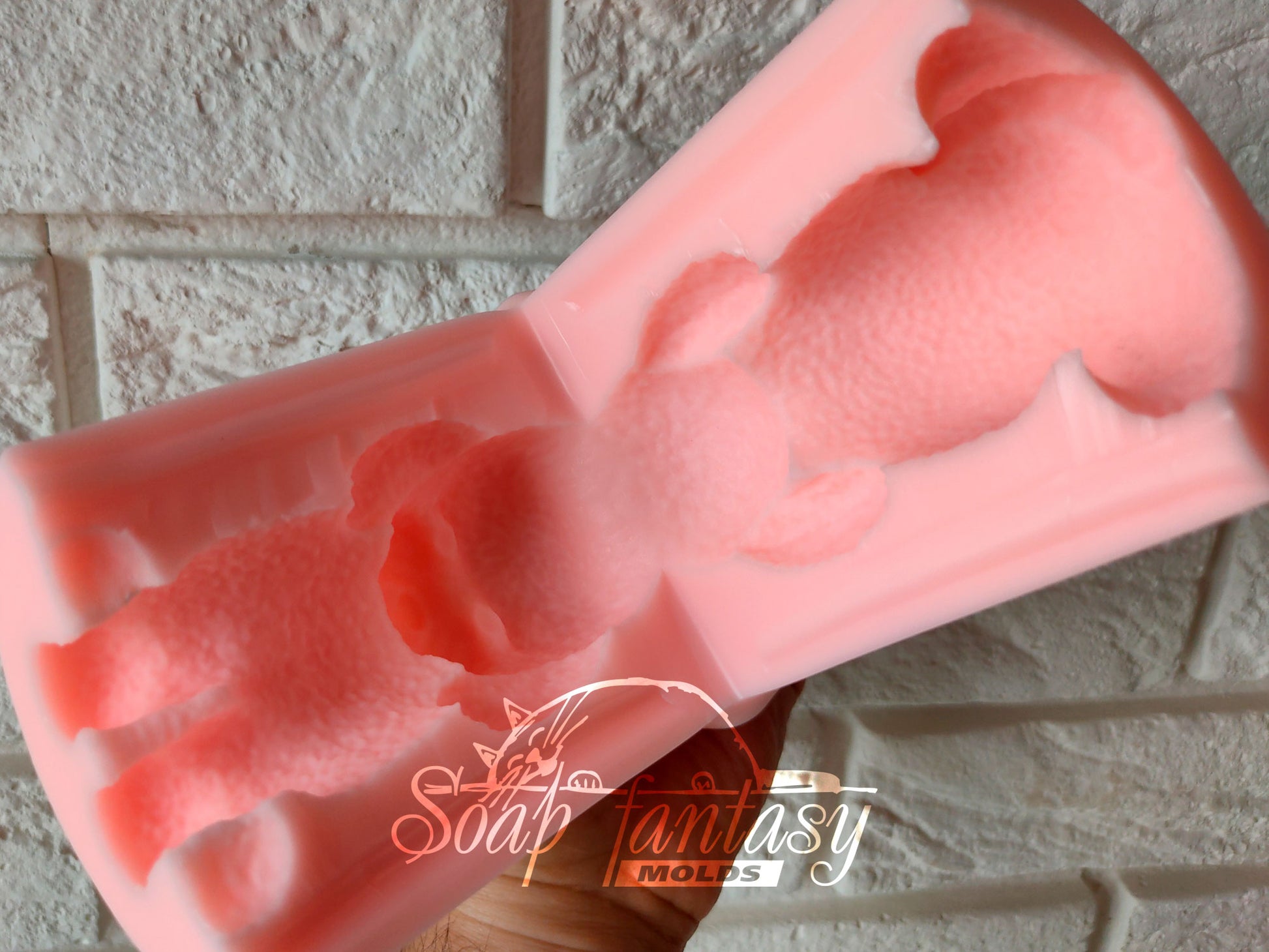 Big poodle silicone mold (mould) for soap making and candle making