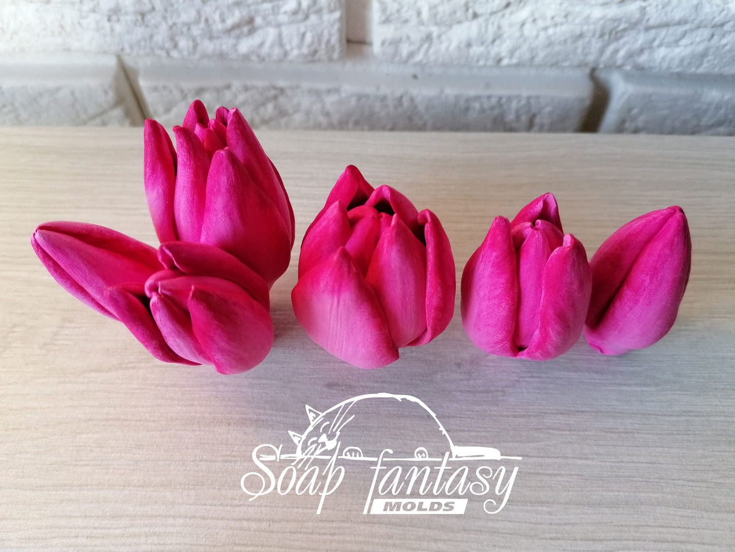 Tulip "Purple prince" silicone mold for soap making