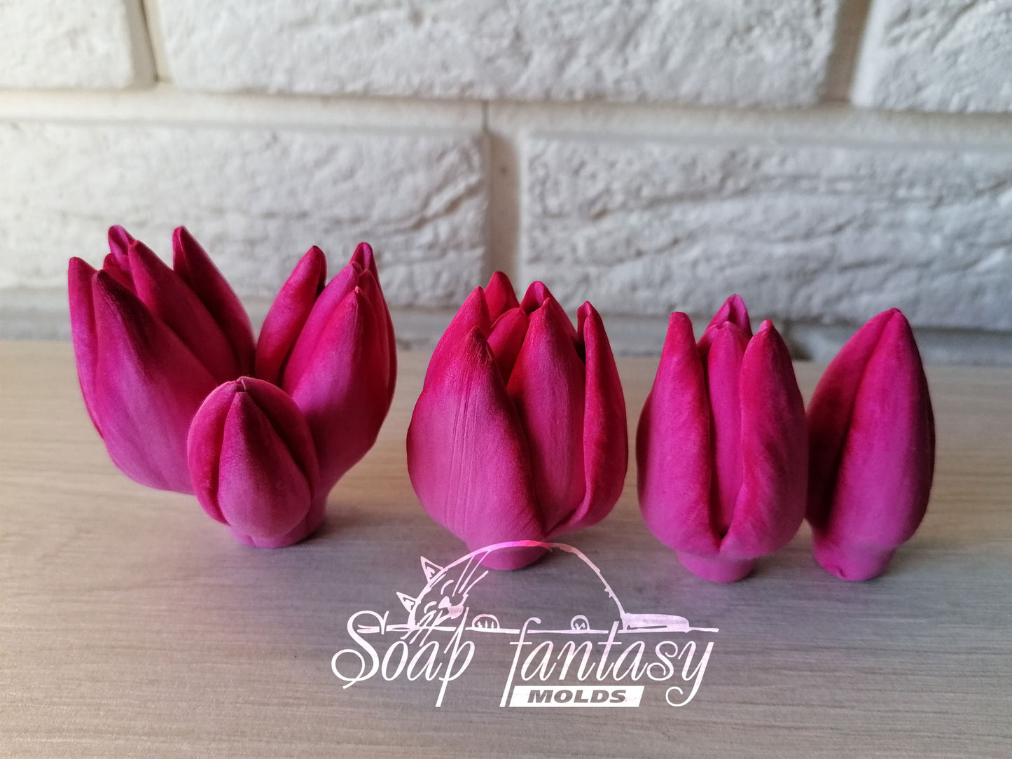 Tulip "Purple prince" silicone mold for soap making