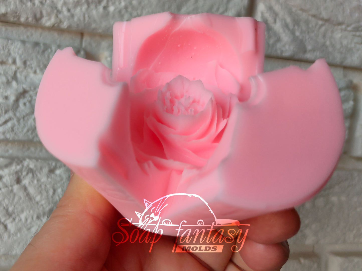 Ranunculus "Petite Elegance" flower silicone mold for soap making