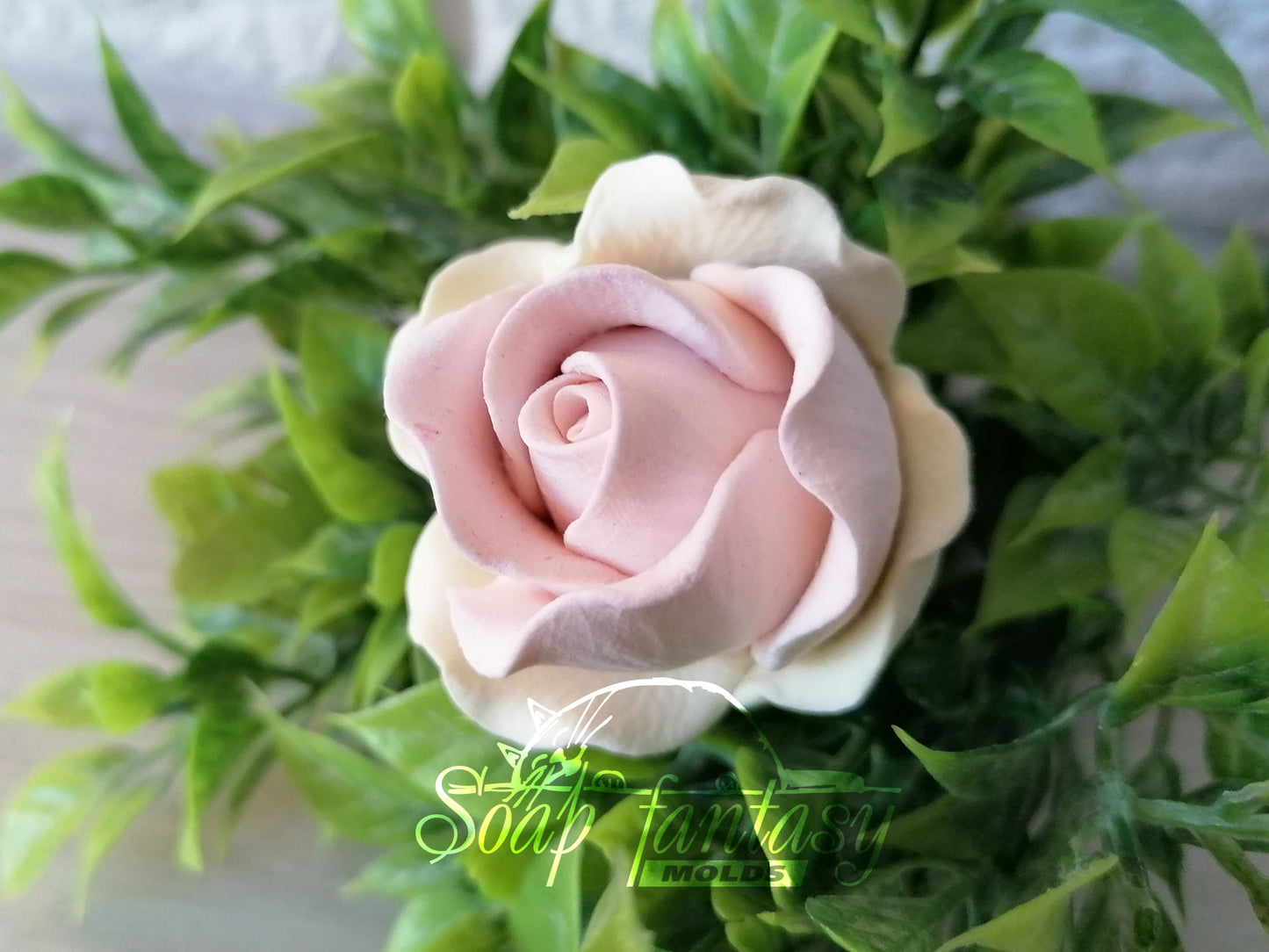 Half-blooming rose bud "Estelle" silicone mold for soap making