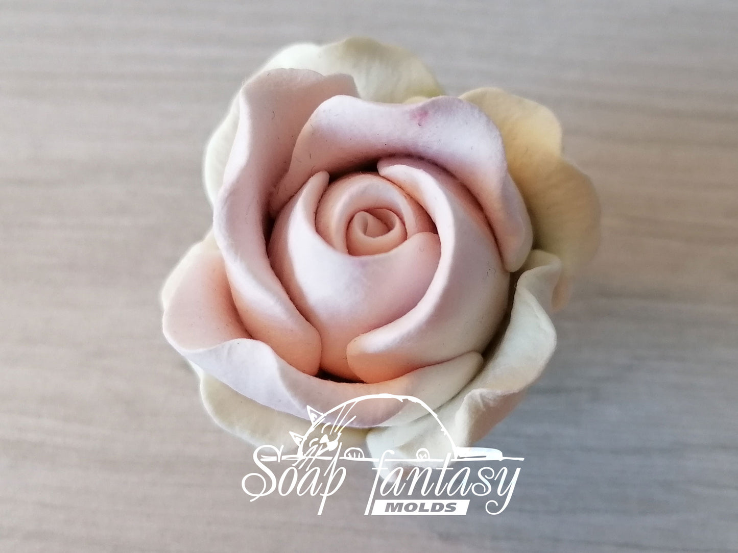 Half-blooming rose bud "Estelle" silicone mold for soap making