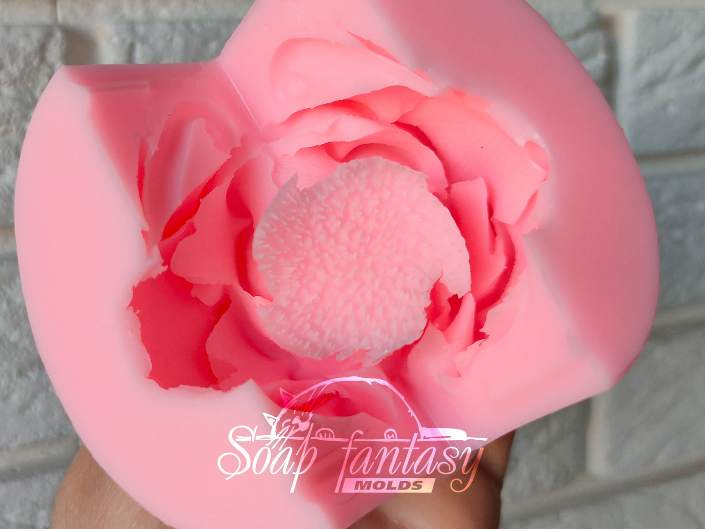 Rose cup and saucer silicone mold for soap making