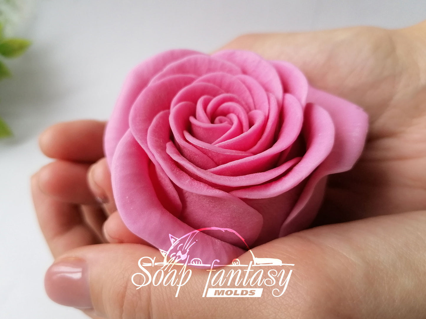 Porcelain rose #3 silicone mold for soap making