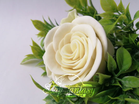 Rose "Tender Bloom #4" Silicone Soap Mold - for soap making, Craft & Hobby