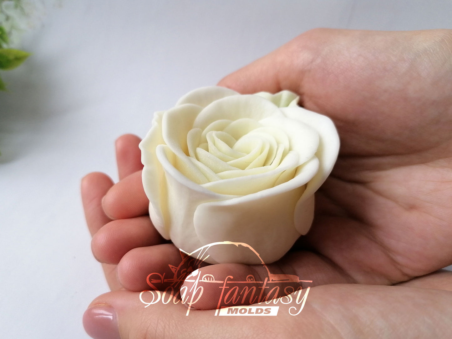 Porcelain rose #4 silicone mold for soap making