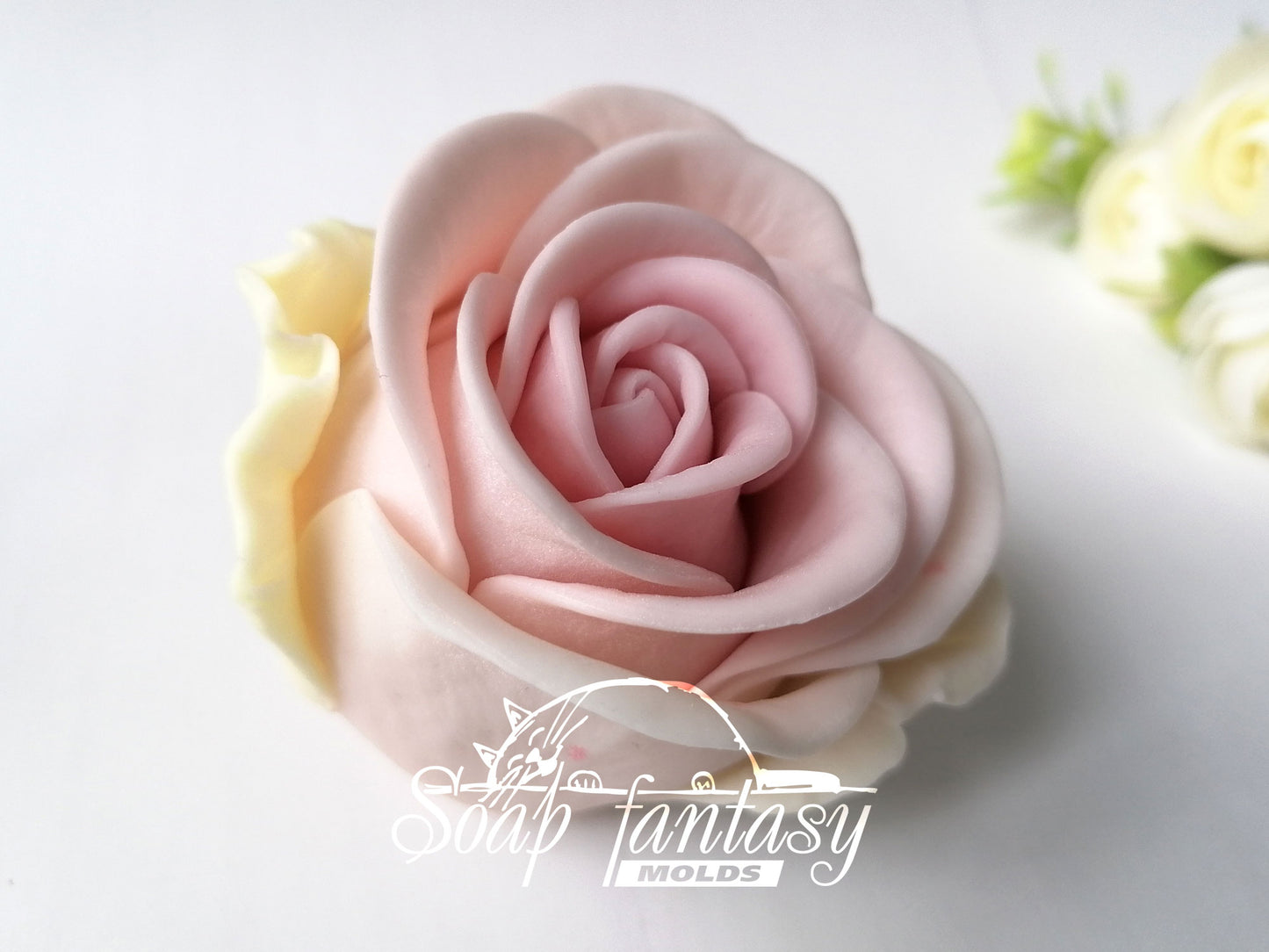 Porcelain rose #5 silicone mold for soap making