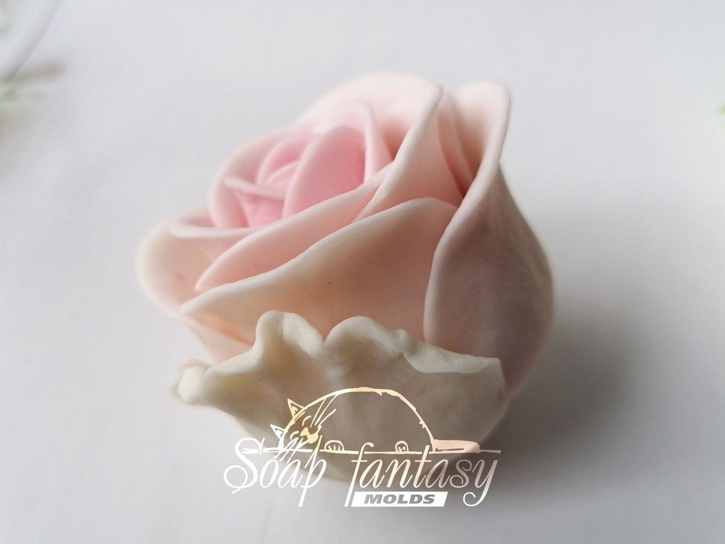 Porcelain rose #5 silicone mold for soap making