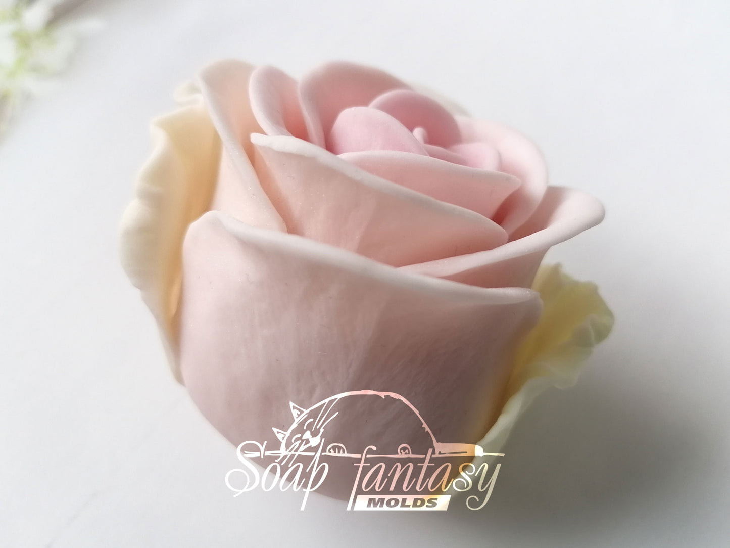 Porcelain rose #5 silicone mold for soap making