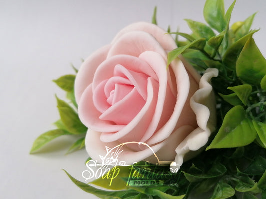 Rose "Tender Bloom #5" Silicone Soap Mold - for soap making, Craft & Hobby
