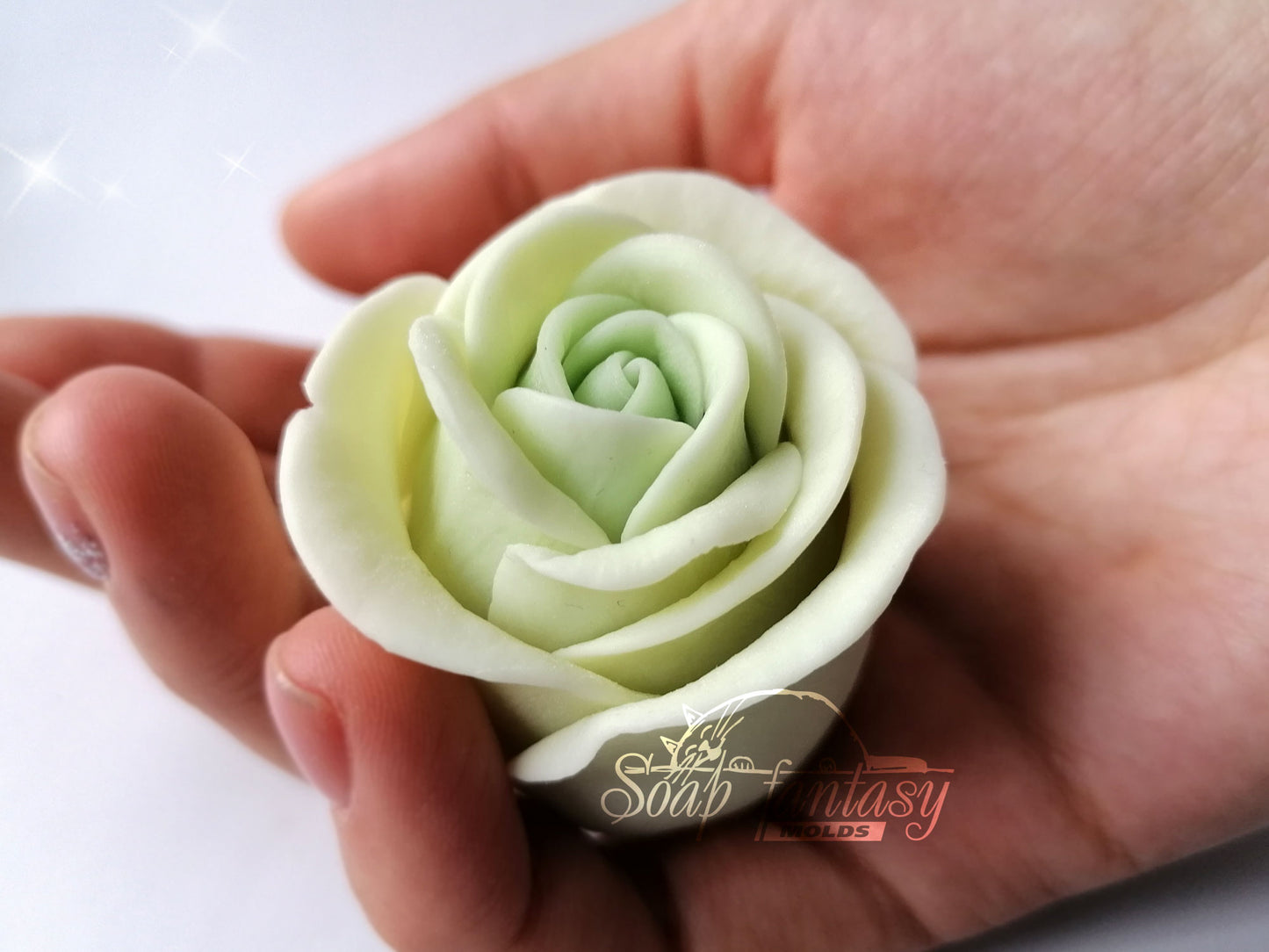 Porcelain rose #2 silicone mold for soap making
