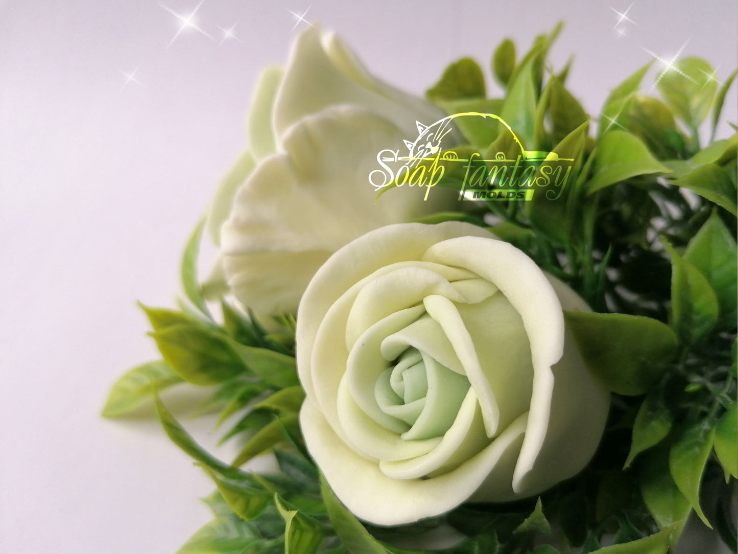 Porcelain rose #2 silicone mold for soap making
