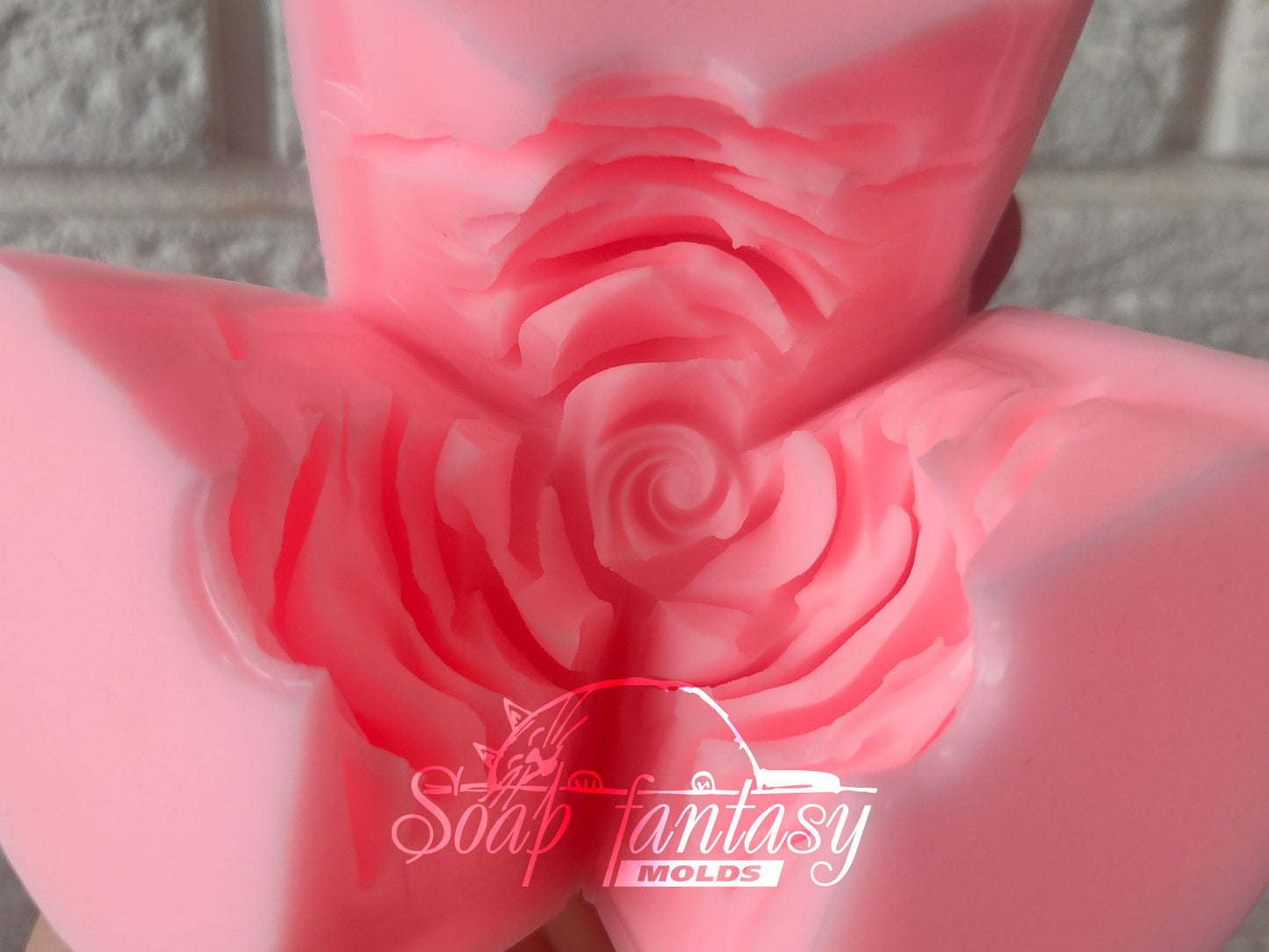 Scarlett rose silicone mold for soap making